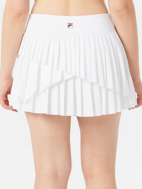 Fila Womens Whiteline Asymmetrical Pleat Skirt