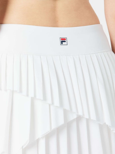 Fila Womens Whiteline Asymmetrical Pleat Skirt