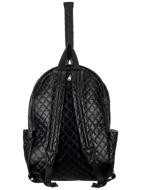 Glove It Quilted Tennis Racquet Backpack Black