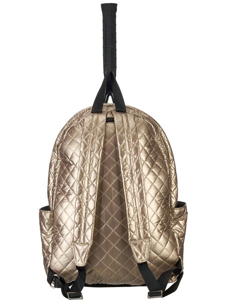Glove It Quilted Tennis Racquet Backpack Gold