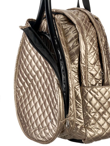 Glove It Quilted Tennis Racquet Backpack Gold