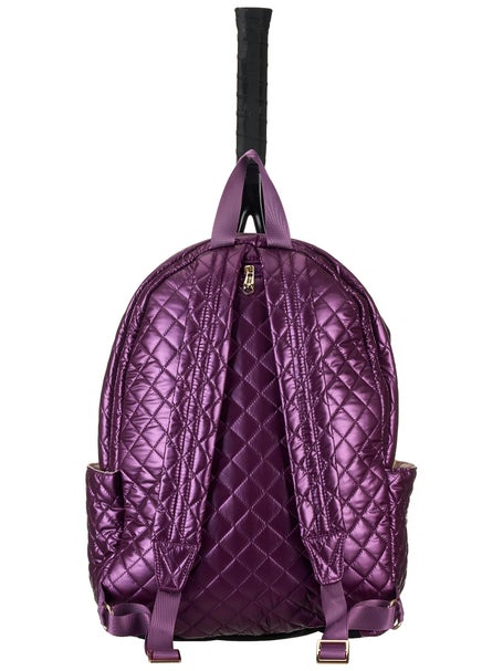 Glove It Quilted Tennis Racquet Backpack Purple