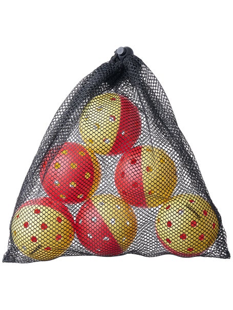 Gamma Outdoor Two-Tone Training Pickleballs - YL/RD
