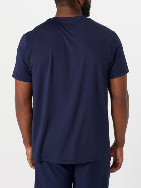 Grand Slam Mens Summer Stacked Geo Crew