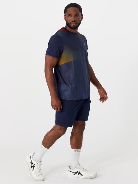 Grand Slam Mens Summer Stacked Geo Crew