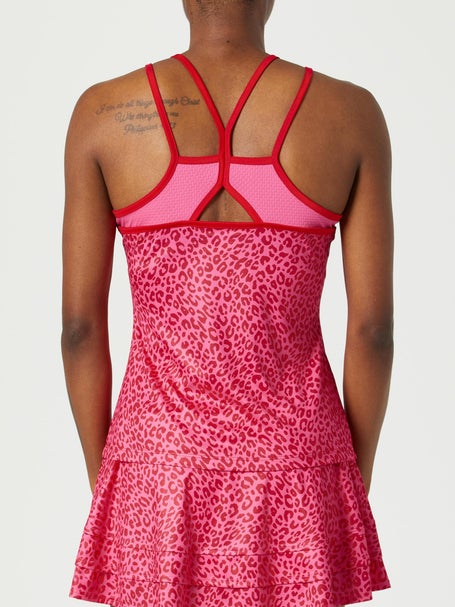 Grand Slam Womens Spring Animal Print Halter Tank