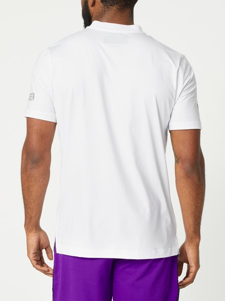 Hydrogen Mens Tech Serafino Henley Top - White