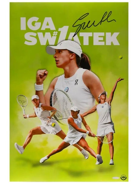 Iga Swiatek Autographed Top of the Leaderboard 16x24