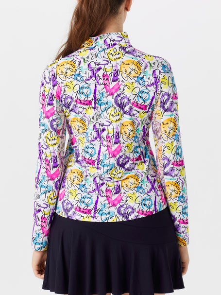 IBKUL Womens Angie Long Sleeve Zip Mock