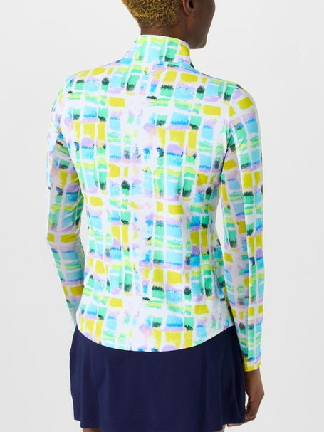 IBKUL Womens Long Sleeve Zip Mock - Tatiana