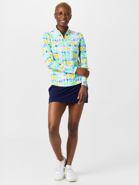 IBKUL Womens Long Sleeve Zip Mock - Tatiana