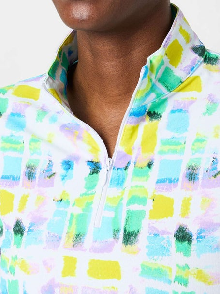 IBKUL Womens Long Sleeve Zip Mock - Tatiana