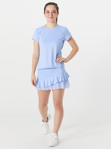 InPhorm Womens Summer Pearl Flounce Skirt