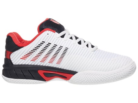 KSwiss Hypercourt Express 2 Wh/Black/Red Junior Shoe