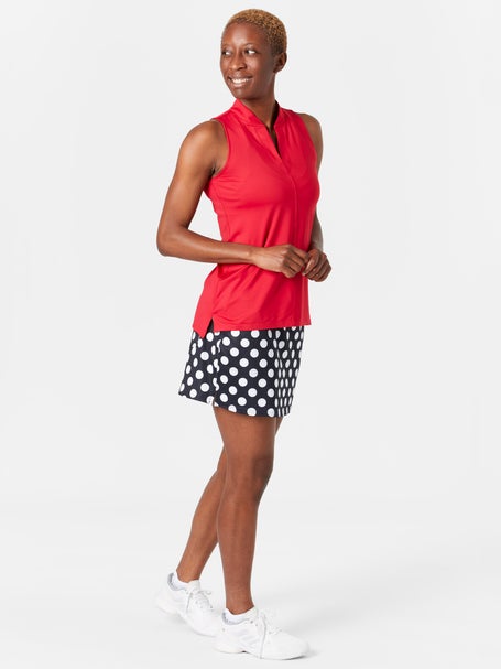 Jofit Womens Cranberry Cosmo Cutaway Placket Tank