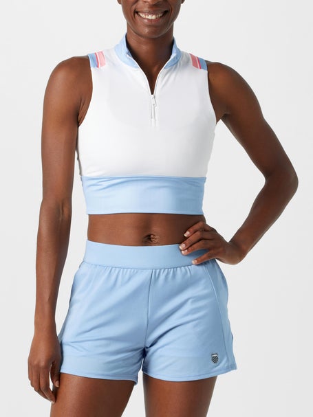 KSwiss Womens Fall Crop Zip Tank