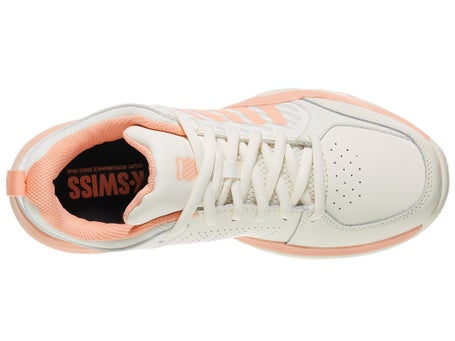 KSwiss Court Express 2 Egret/Peach Womens Shoes