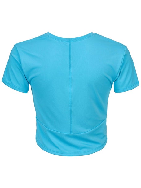 Lucky In Love Girls Peek-A-Bow Top - Blue