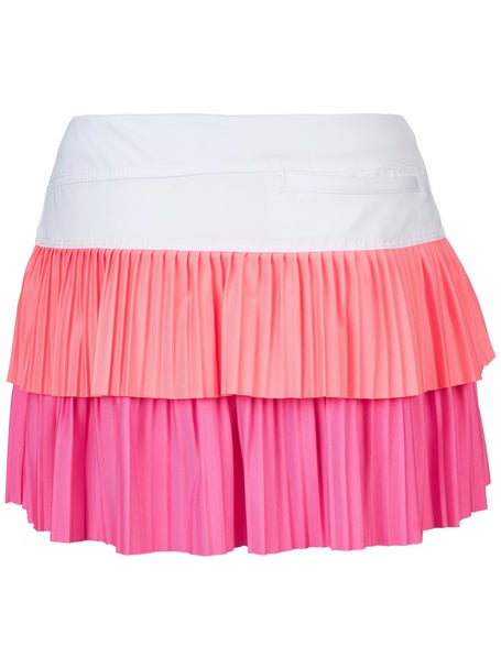 Lucky In Love Girls Doubles Pleat Skirt - Taffy Pink
