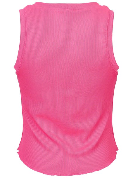 Lucky In Love Girls Flutterline Tank - Taffy Pink