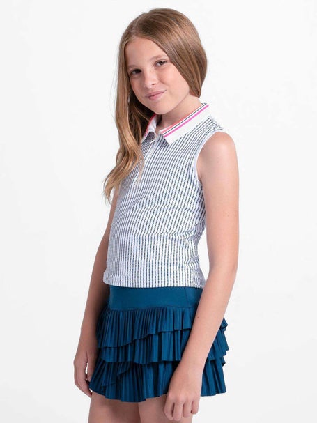 Lucky In Love Girls Glow Set Point Polo Tank