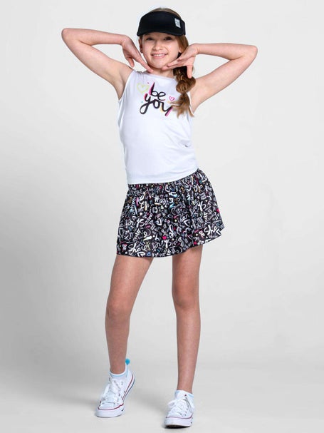 Lucky in Love Girls Love Letter Tie Back Tank