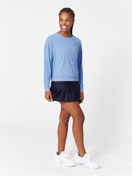 Lucky in Love Womens Core Retro Pleated Skirt - Navy