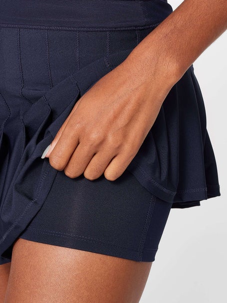 Lucky in Love Womens Core Retro Pleated Skirt - Navy