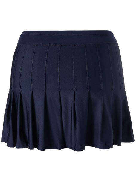 Lucky in Love Womens Core Retro Pleated Skirt - Navy