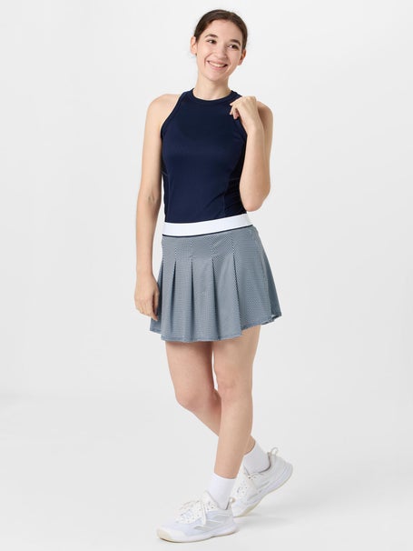 Lucky In Love Womens Ace Mesh Pleat Skirt