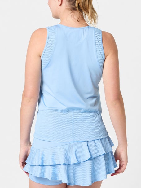 Lucky In Love Womens Blues Serve Up Tank