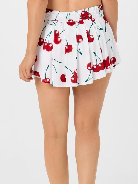 Lucky in Love Womens High Waist Cherries On Top Skirt