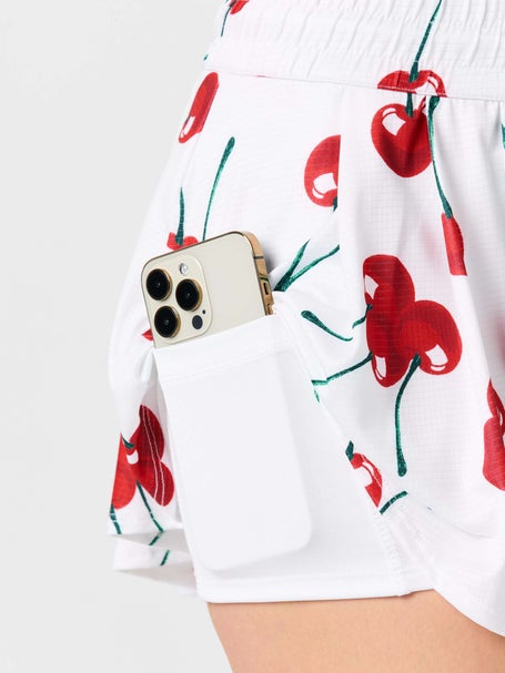 Lucky in Love Womens High Waist Cherries On Top Skirt