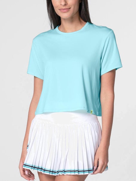 Lucky In Love Womens L-UV Power Box Top - Capri