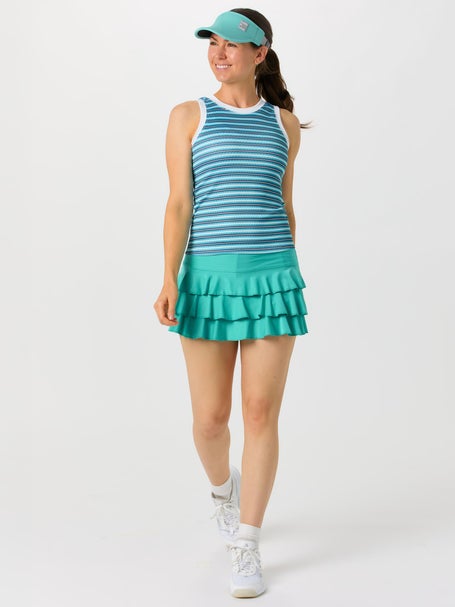 Lucky In Love Womens Eyelet Awesome Ruffle Skirt