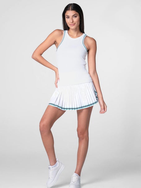 Lucky In Love Womens Eyelet Win It Stripe Tank