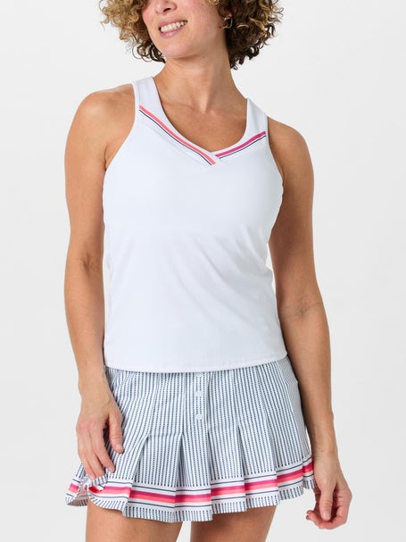 Lucky in Love Womens Glow Set Stripe Tank