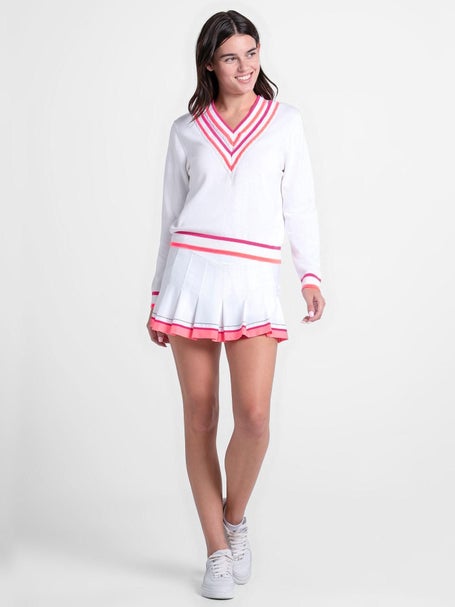 Lucky in Love Womens Glow Set Victory V-Neck Sweater