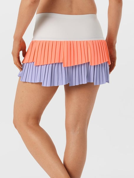 Lucky In Love Womens Lavender Love Fly Pleat Skirt