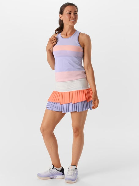 Lucky In Love Womens Lavender Love Fly Pleat Skirt