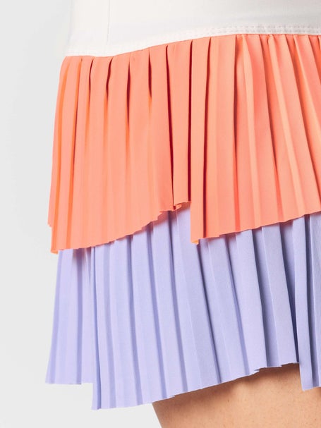 Lucky In Love Womens Lavender Love Fly Pleat Skirt