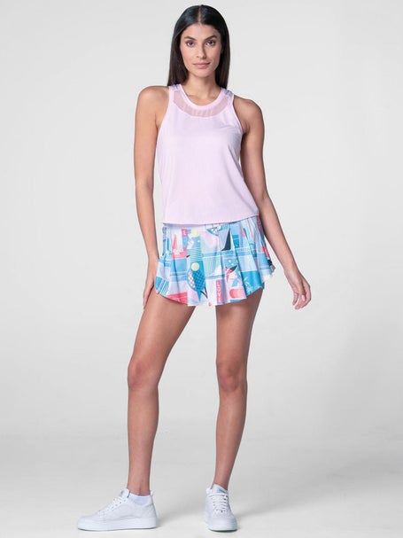 Lucky In Love Womens Linen Goddess Hip Fit Tank