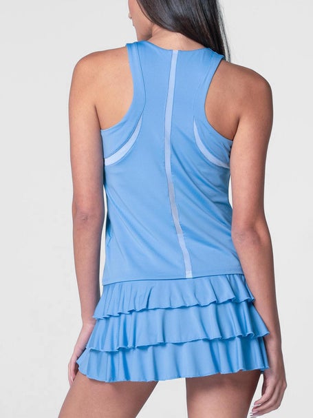 Lucky In Love Womens Linen High Neck Action Tank