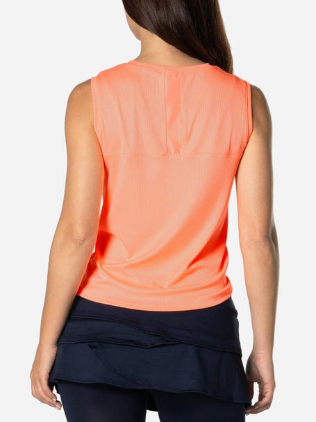Lucky In Love Womens Lavender Love Twist Front Tank