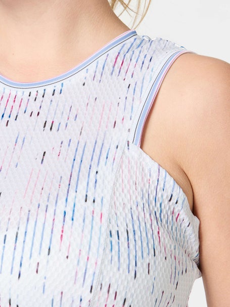 Lucky In Love Womens Love Me Blue Tie Back Tank