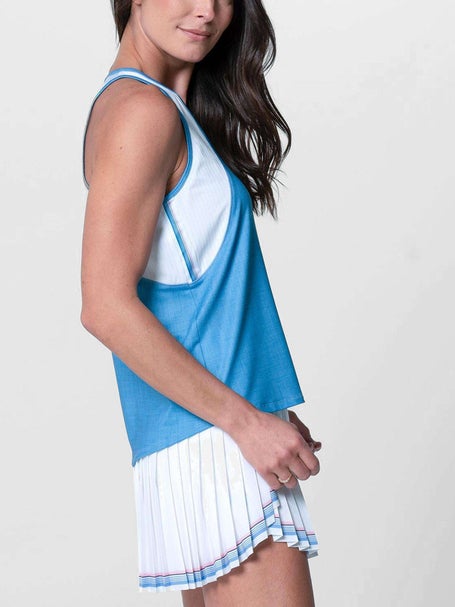 Lucky In Love Womens Linen Play Tank