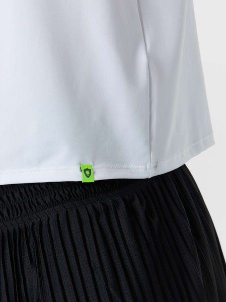 Lucky In Love Womens L-UV Power Box Top - White
