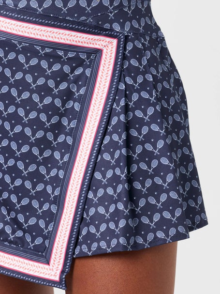 Lucky In Love Womens Long Racket Queen Pleat Skirt