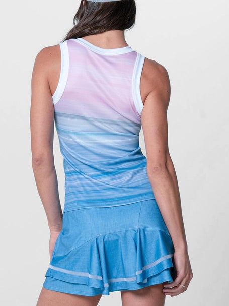 Lucky In Love Womens Linen Vision Tank