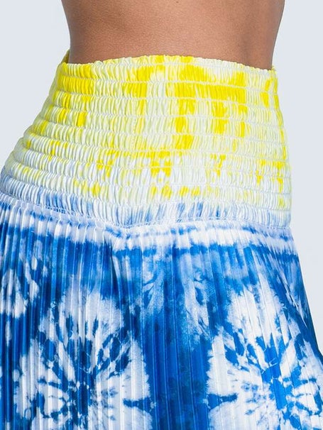 Lucky In Love Womens Shibori Long Wave Skirt